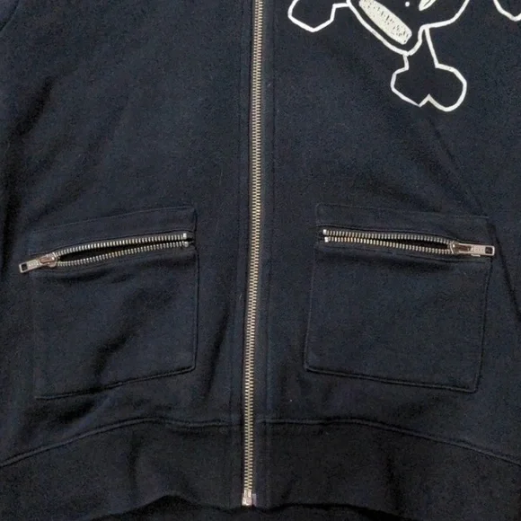 Paul Frank Black Hoodie with Skull Design - Picture 2 of 7